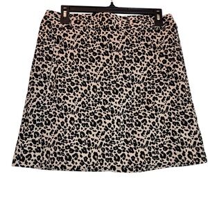 $70 NWT LOFT Leopard‎ Animal Print Mini Skirt Sz 6P
